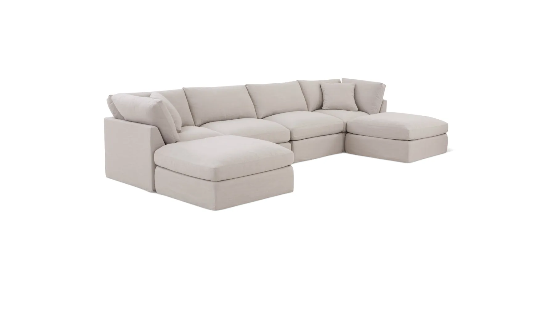 Get Together™ 6-Piece Modular U-Shaped Sectional, Standard, Clay