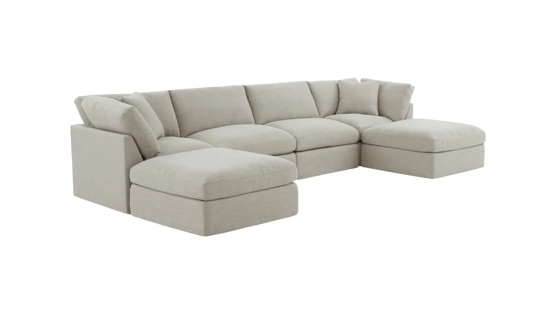 Get Together™ 6-Piece Modular U-Shaped Sectional, Standard, Light Pebble