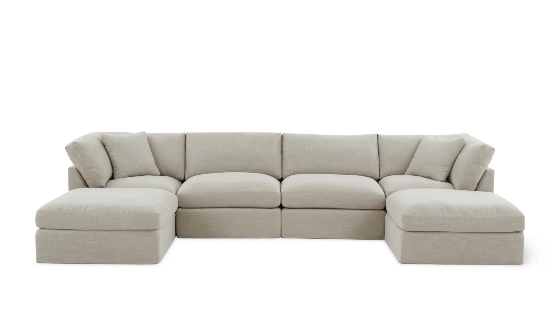 Get Together™ 6-Piece Modular U-Shaped Sectional, Standard, Light Pebble