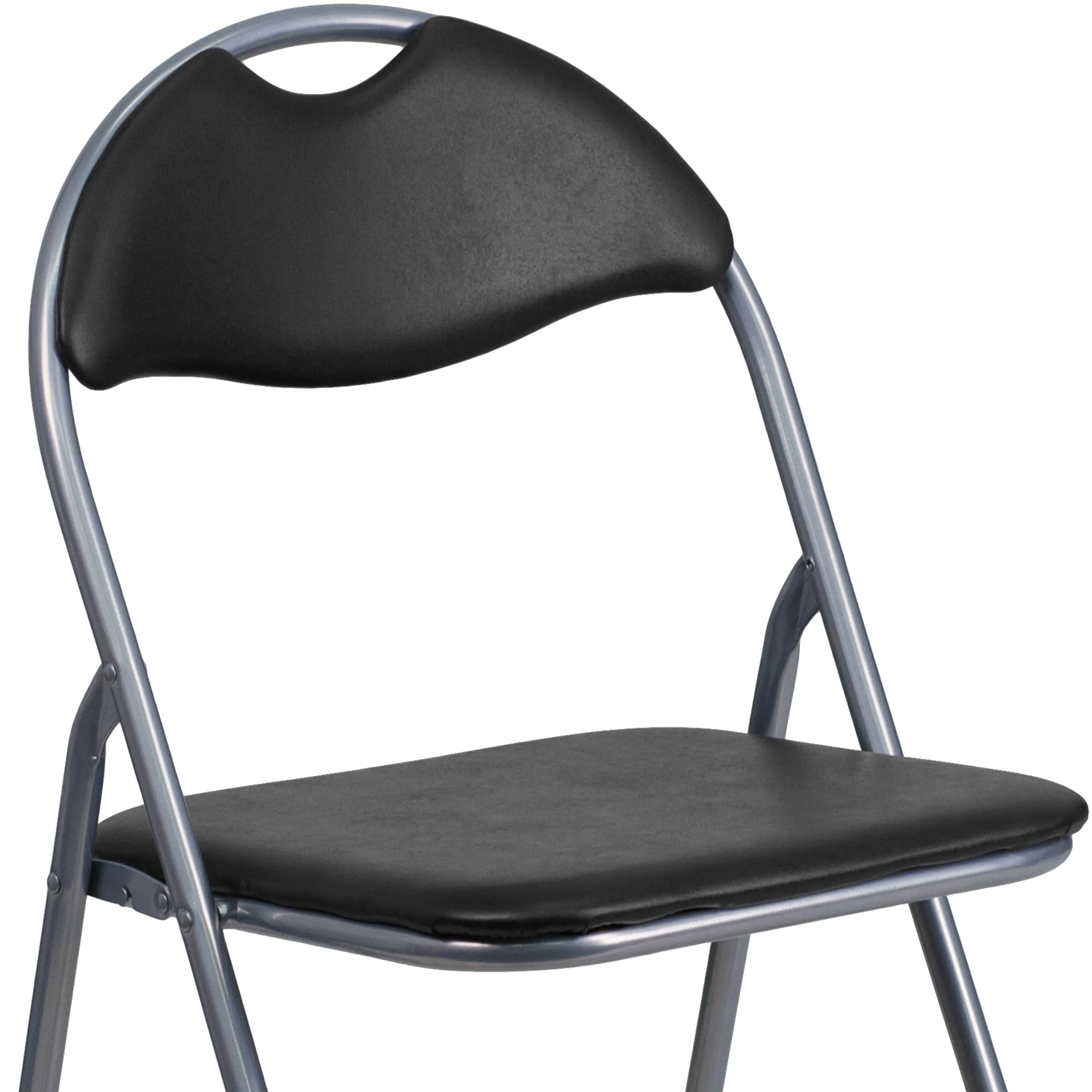 HERCULES Series Vinyl Metal Folding Chair with Carrying Handle