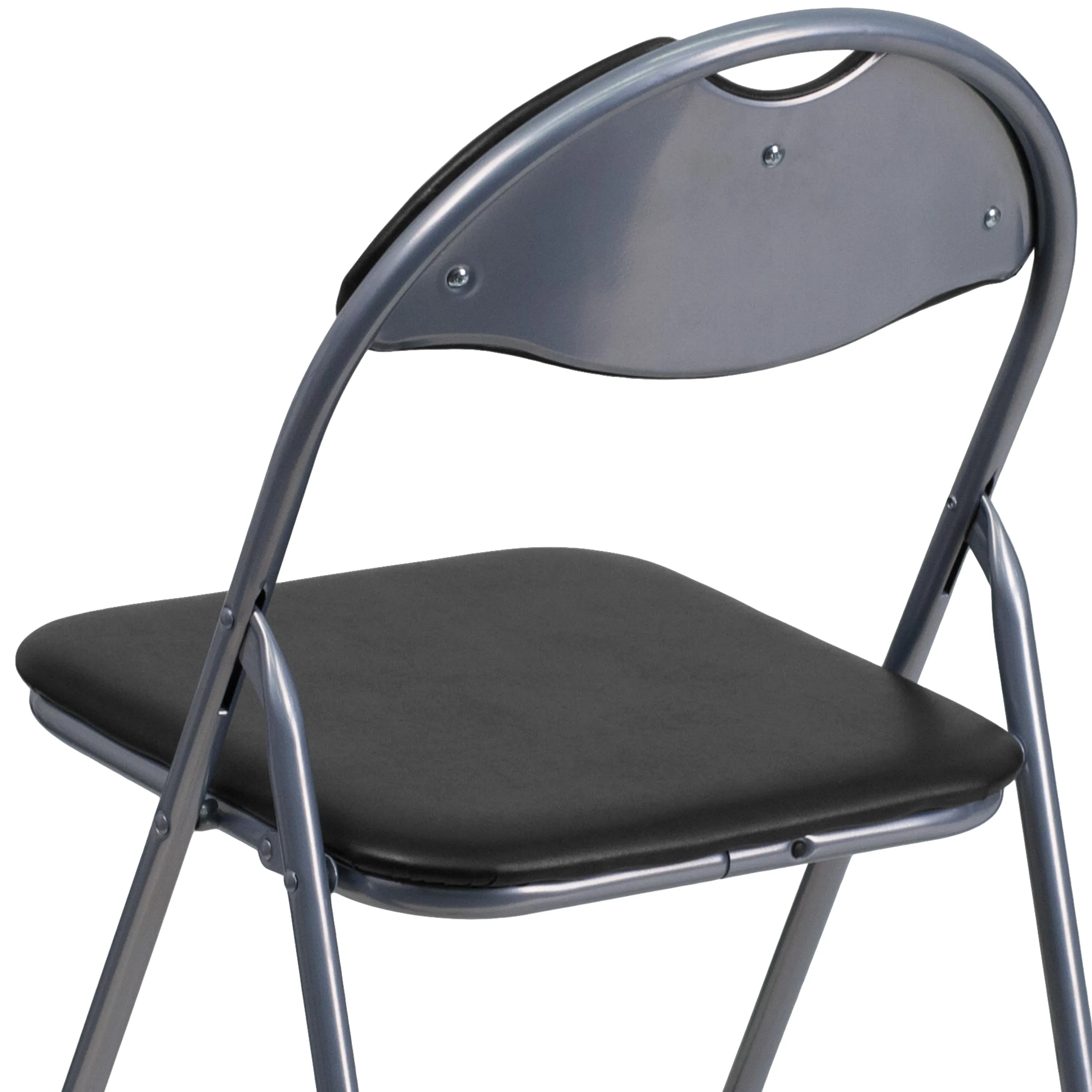 HERCULES Series Vinyl Metal Folding Chair with Carrying Handle