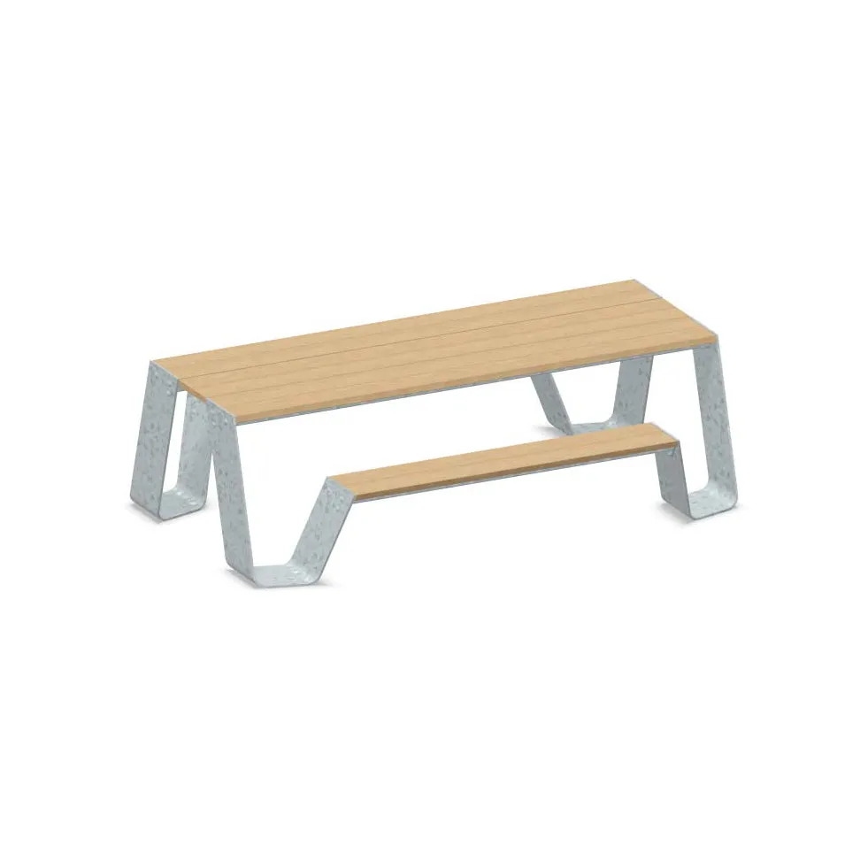 Hopper Picnic Table with Anchoring Holes