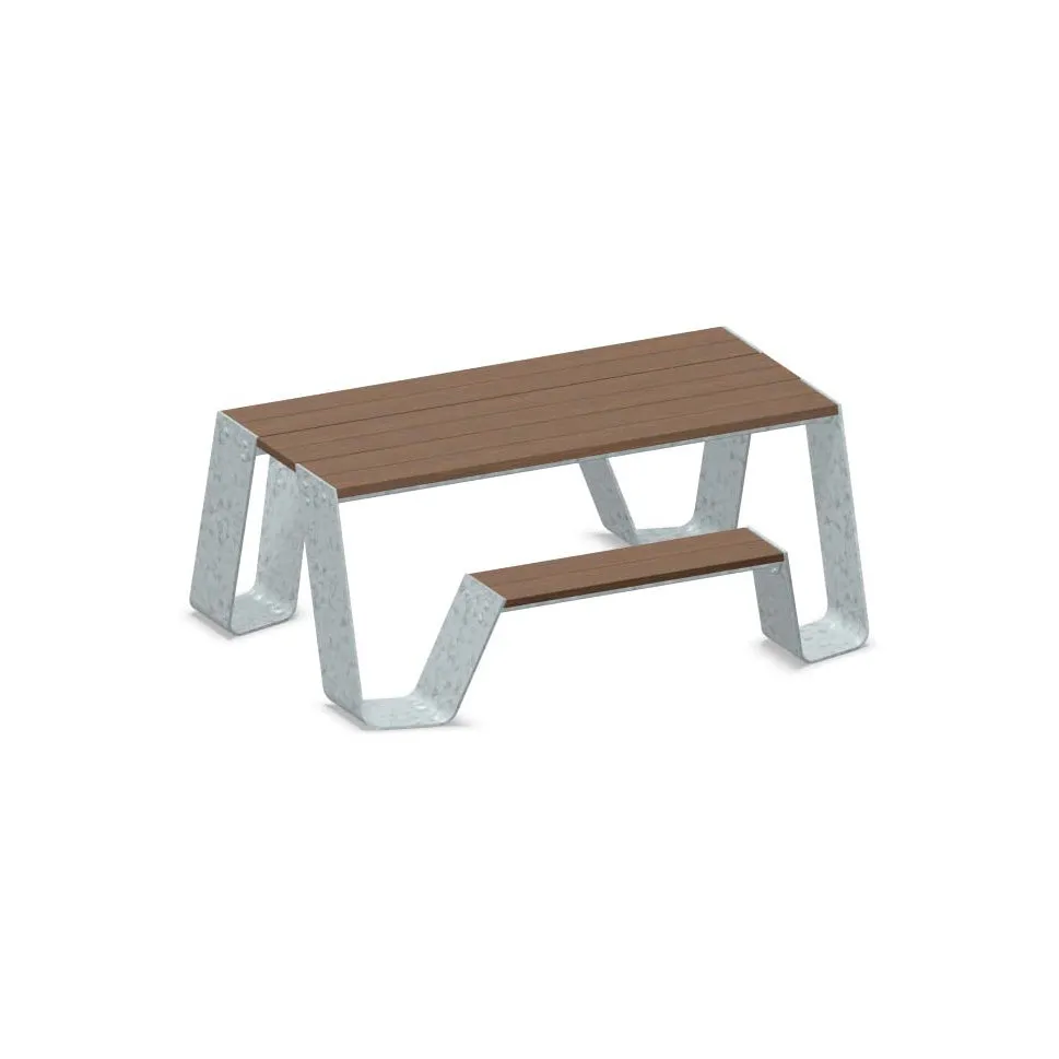 Hopper Picnic Table with Anchoring Holes