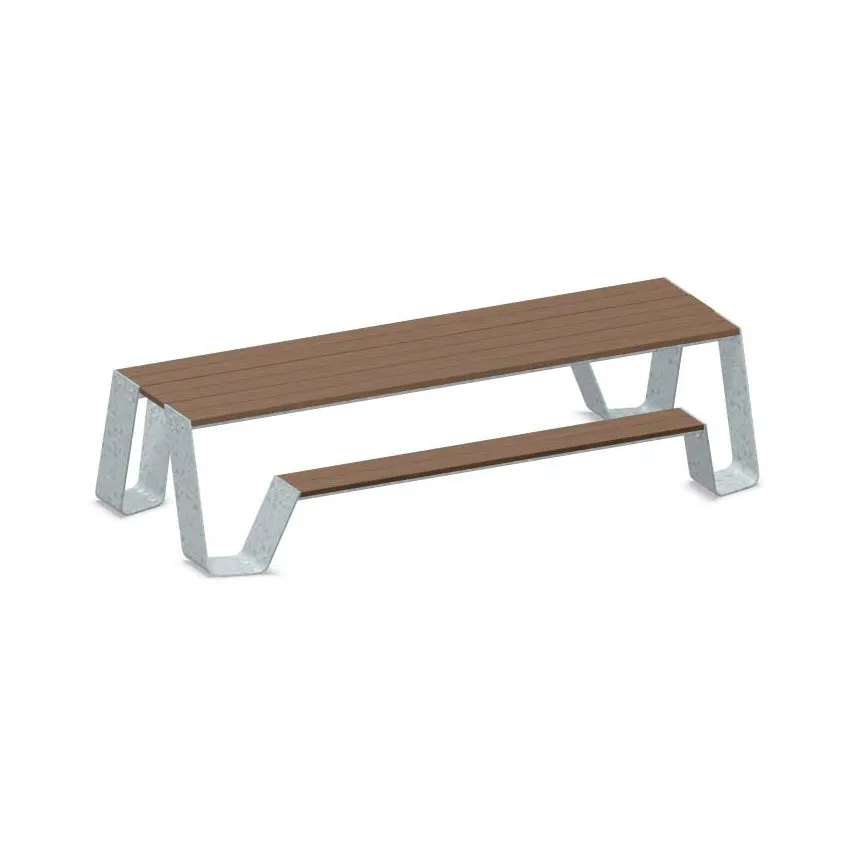 Hopper Picnic Table with Anchoring Holes