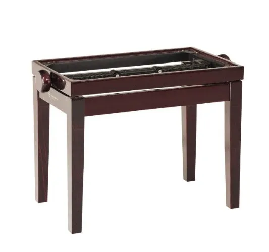 K&M 13751 Wooden Piano Bench Base (Glossy Mahogany)