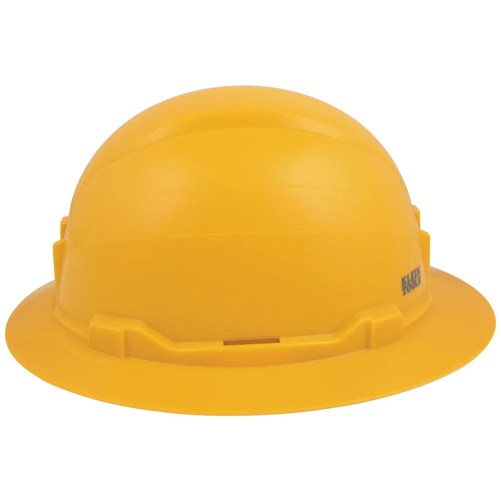 Klein 60489 Hard Hat, Non-Vented, Full Brim Style, Yellow