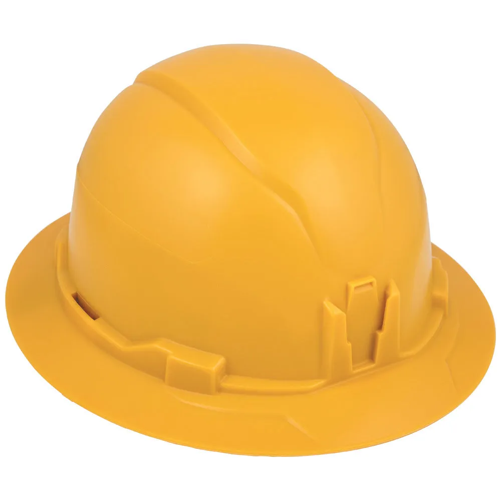 Klein 60489 Hard Hat, Non-Vented, Full Brim Style, Yellow