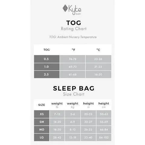 Kyte Baby - Sleep Sack - 1.0 TOG - Storm