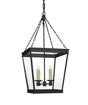 Medium Launceton Hanging Lantern, Bronze