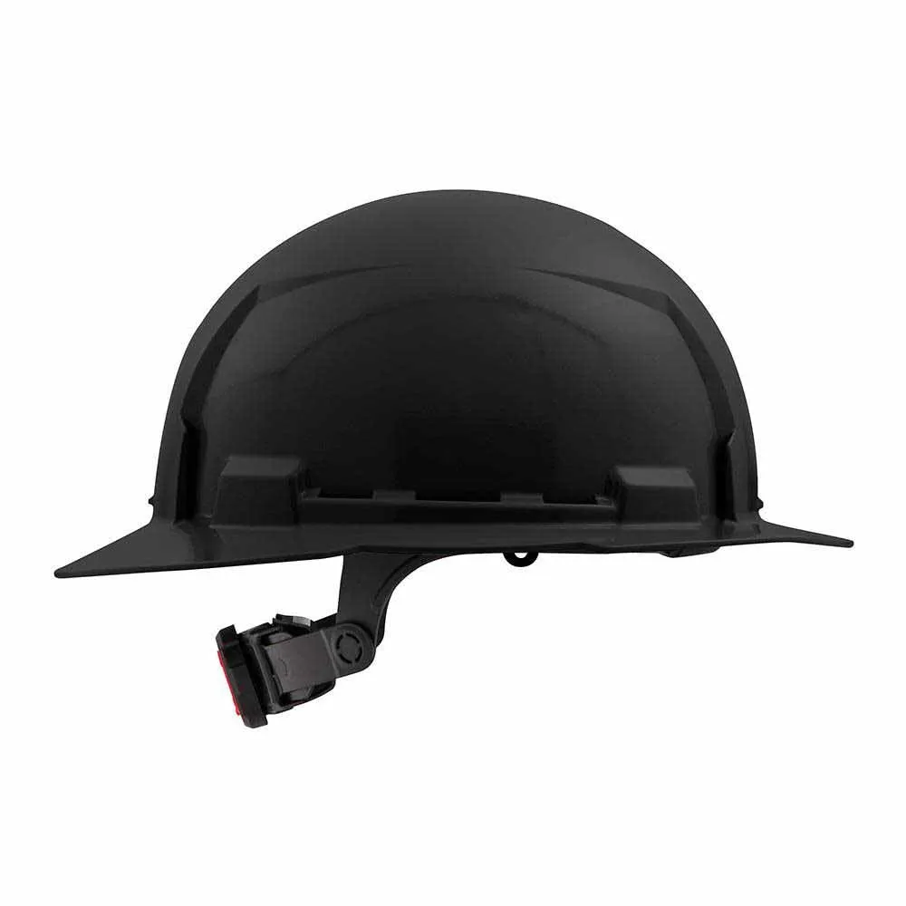 Milwaukee 48-73-1131 Black Full Brim Hard Hat with 6PT Ratcheting Suspension – Type 1 Class E