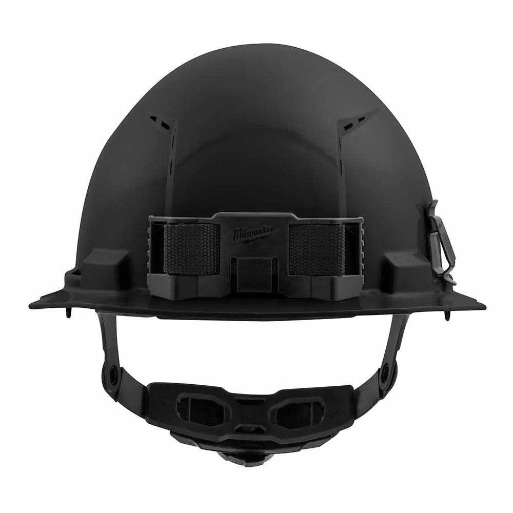 Milwaukee 48-73-1230 Black Front Brim Vented Hard Hat with 6PT Ratcheting Suspension – Type 1 Class C