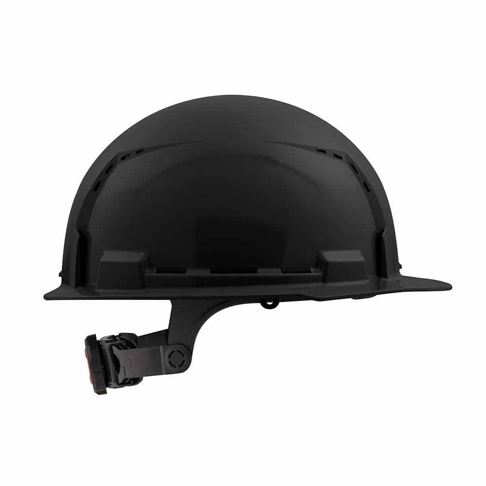 Milwaukee 48-73-1230 Black Front Brim Vented Hard Hat with 6PT Ratcheting Suspension – Type 1 Class C