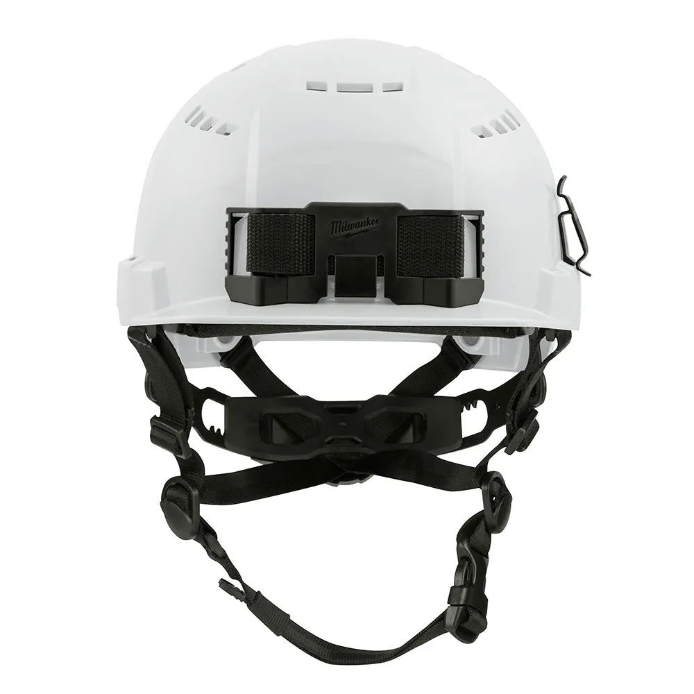 Milwaukee 48-73-1320 BOLT White Front Brim Safety Helmet (USA) - Type 2, Class C, Vented