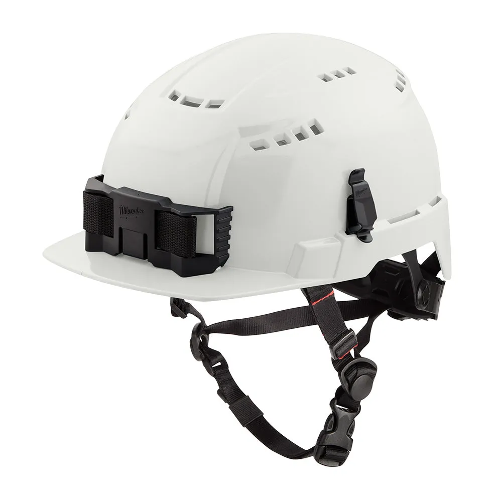 Milwaukee 48-73-1320 BOLT White Front Brim Safety Helmet (USA) - Type 2, Class C, Vented