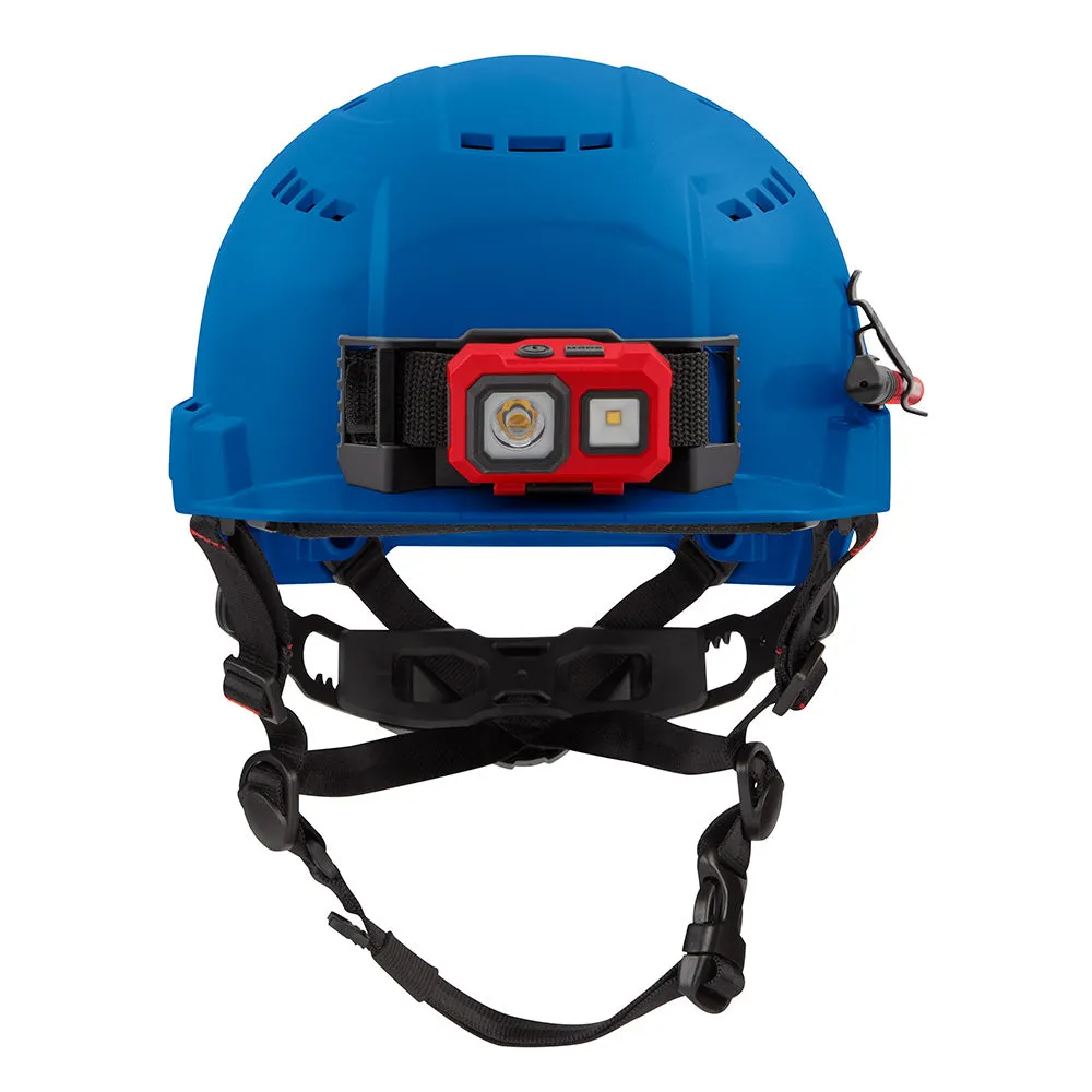 Milwaukee 48-73-1324 BOLT Blue Front Brim Safety Helmet (USA) - Type 2, Class C, Vented