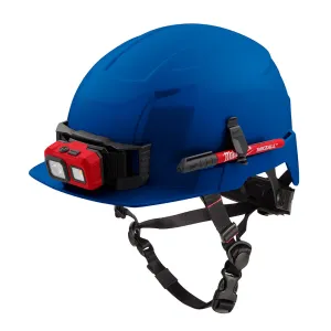 Milwaukee 48-73-1325 BOLT Blue Front Brim Safety Helmet (USA) - Type 2, Class E, Non-Vented