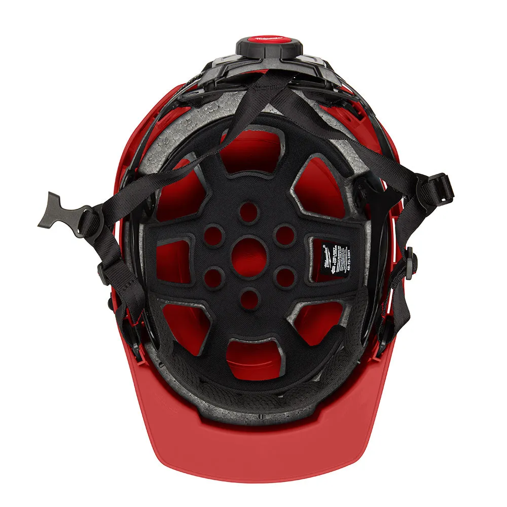 Milwaukee 48-73-1329 BOLT Red Front Brim Safety Helmet (USA) - Type 2, Class E, Non-Vented