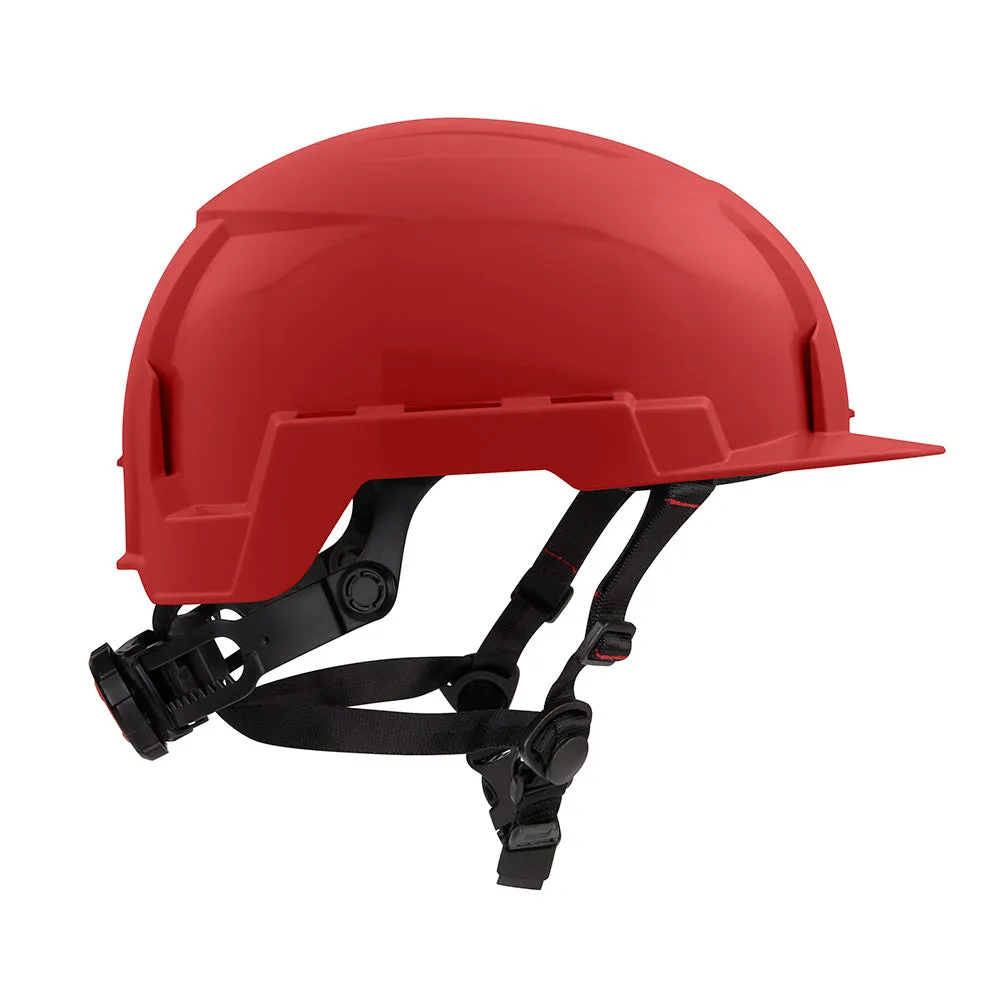 Milwaukee 48-73-1329 BOLT Red Front Brim Safety Helmet (USA) - Type 2, Class E, Non-Vented