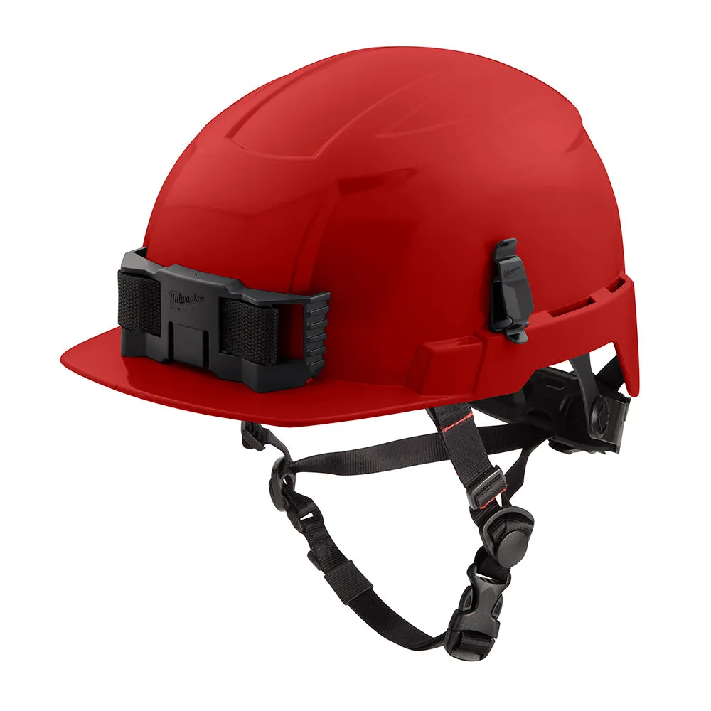 Milwaukee 48-73-1329 BOLT Red Front Brim Safety Helmet (USA) - Type 2, Class E, Non-Vented