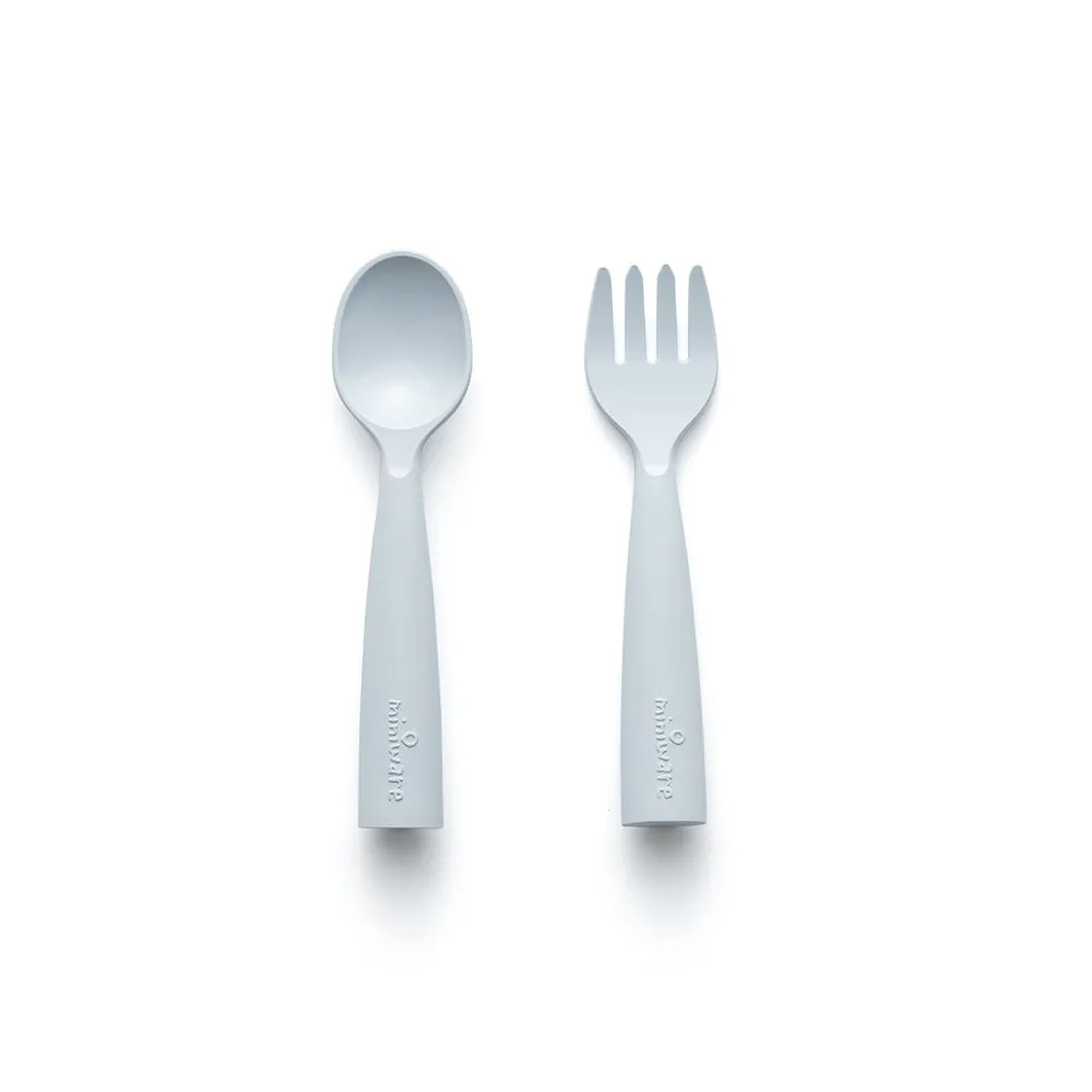 My First Cutlery Fork & Spoon Set - Aqua