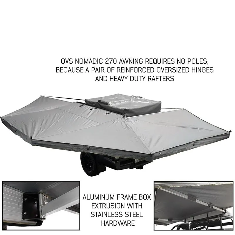 Overland Vehicle Systems Nomadic Awning 270 For Mid High Roofline Vans - 19519908