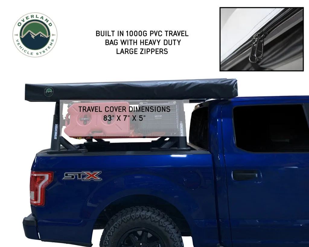 OVS Nomadic 270 LT Awning - Passenger Side 19569907- Dark Gray Cover With Black Cover Universal