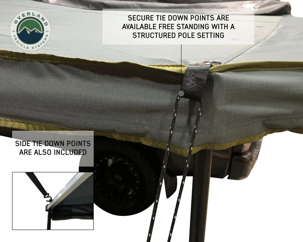 OVS Nomadic 270 LT Awning - Passenger Side 19569907- Dark Gray Cover With Black Cover Universal