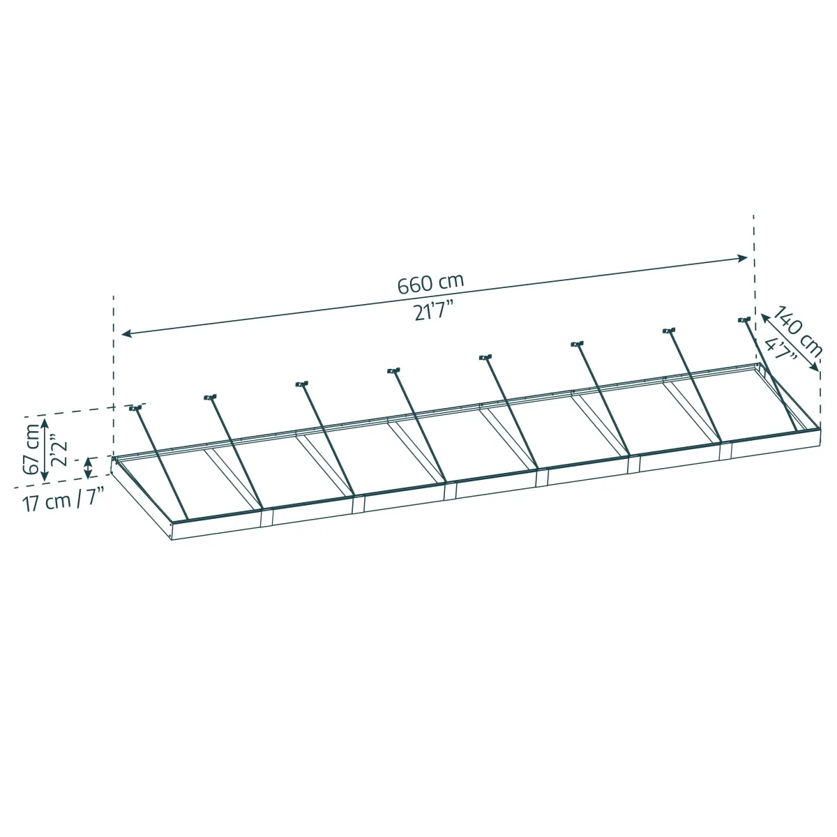 Palram - Canopia | Sophia XL Patio/Entryway/Window Awning