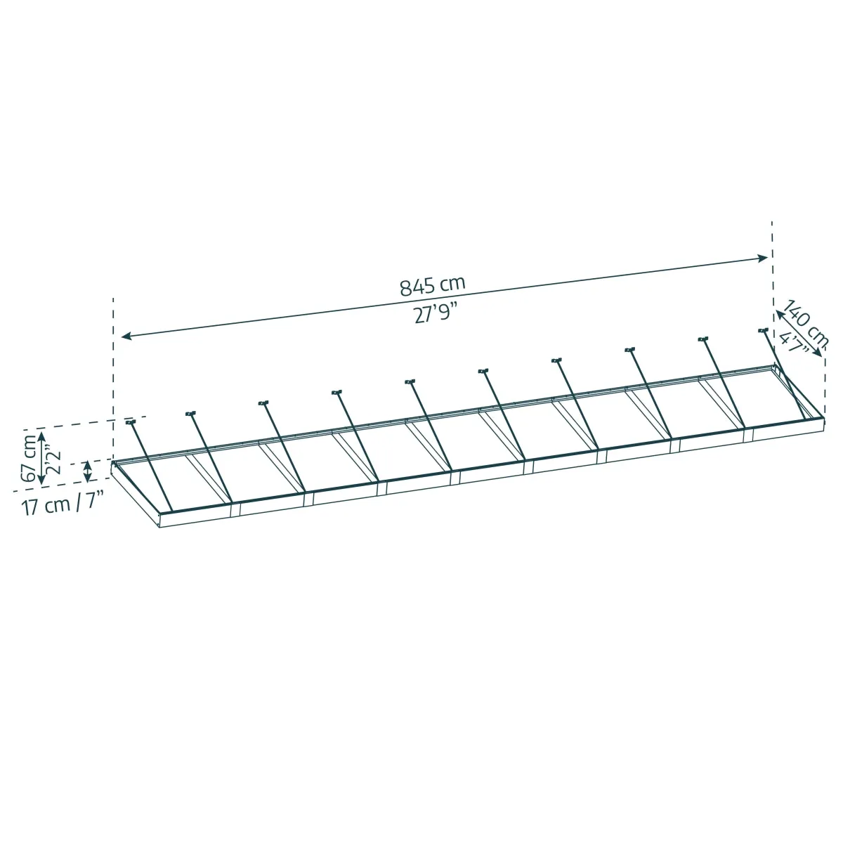 Palram - Canopia | Sophia XL Patio/Entryway/Window Awning