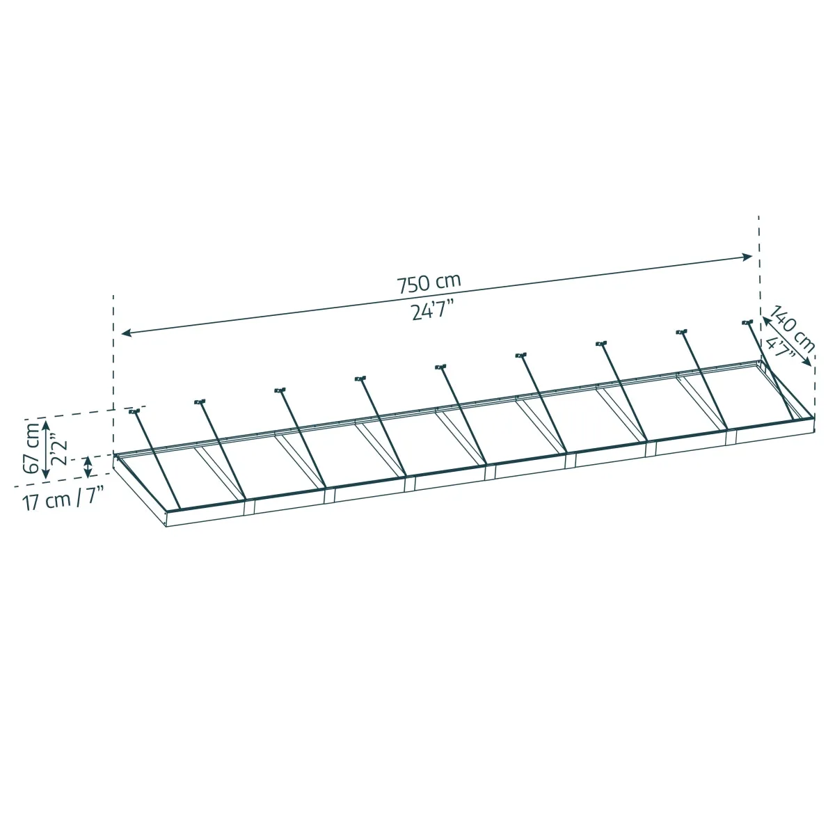 Palram - Canopia | Sophia XL Patio/Entryway/Window Awning