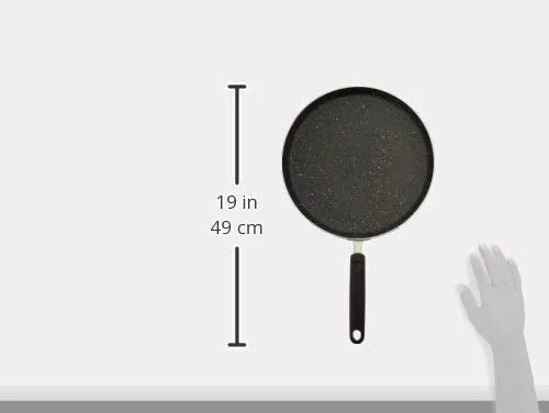 Prestige Omega Deluxe Granite Dosa Tawa, 280 mm, Black, Nonstick Aluminium