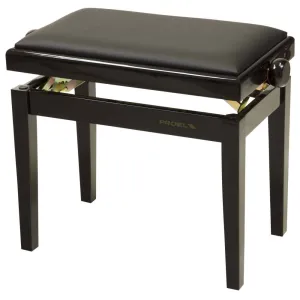 Proel Height Adjustable Wooden Bench - Black Polished