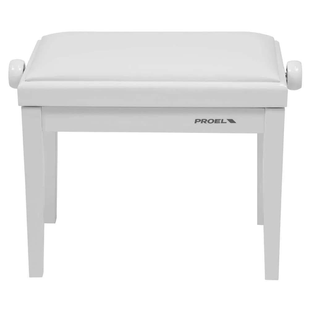 Proel Height Adjustable Wooden Bench - White Polished