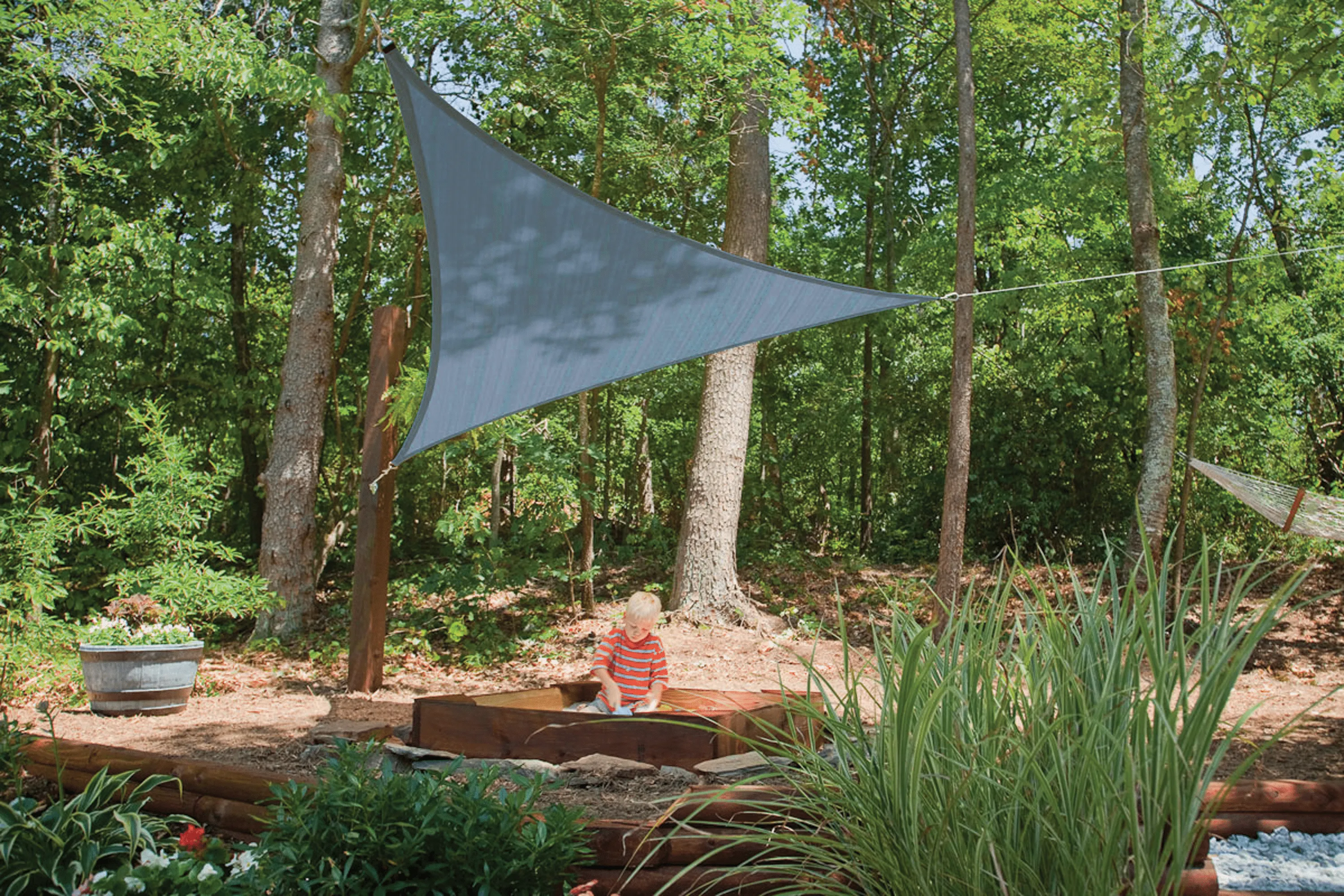 ShelterLogic | 12 ft Triangle Blue Shade Sail