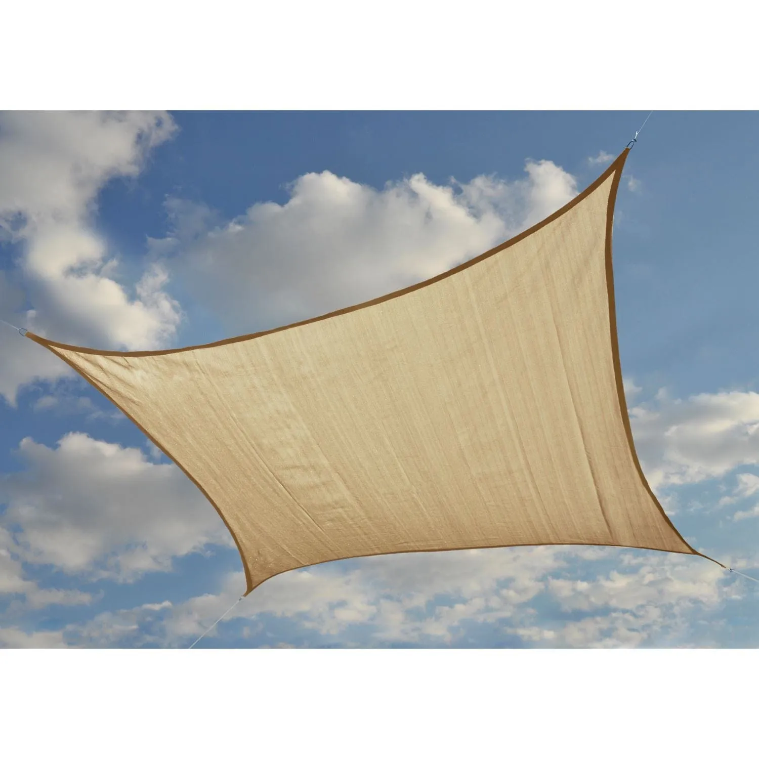 ShelterLogic | Shade Sail Square - Heavyweight 12 x 12 ft. Sand (Attachment point/pole not included)