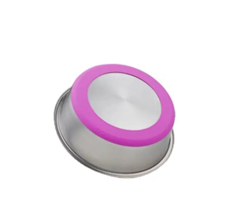 Silicone Pet Bowl Stainless Steel