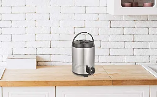 SNOWSTAR® Stainless Steel Water Jug with PU Insulated Thermosteel I Hot and Cold Water Upto 5-6 Hours I 5 Liters of Capacity I Unbreakable and Sturdy