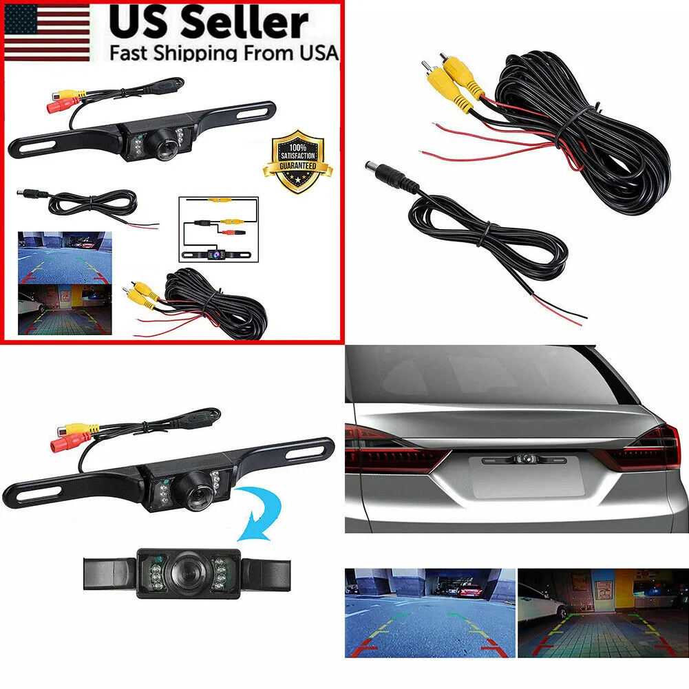 US Reverse Camera WaterProof Night Vision High Quality RearView Camera Wide 170°